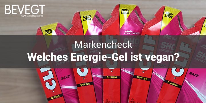 Der beVegt-Test: Ist dein Energie-Gel vegan?