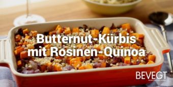 Titelbild: Eine Auflaufform mit Butternut-Kürbis