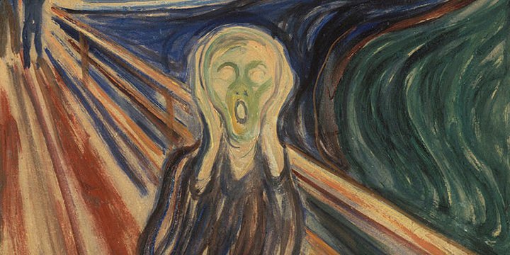 Das Bild "Der Schrei" von Edvard Munch