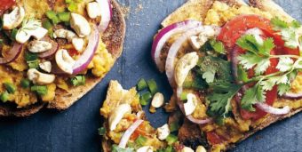Garam-Masala-Linsentoast aus dem Buch "Protein Ninja"