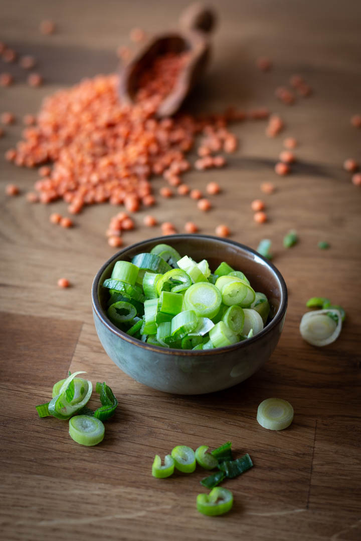 Indisches Linsencurry mit Spinat und Kokosmilch