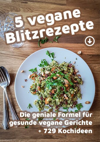 Cover: 5 vegane Blitzrezepte nach der Grain-Green-Bean-Formel
