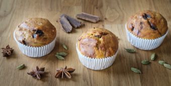 Vegane Bananen-Chai-Kürbis-Muffins