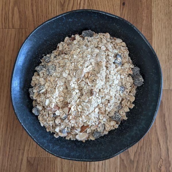 vegane Trekkingnahrung: Kokos-Porridge