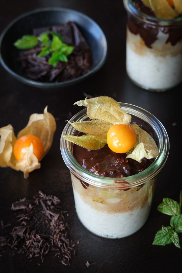 Winterlicher Kokosmilchreis mit Birnen und Schokokruste » beVegt
