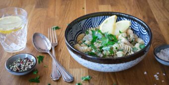 Pasta mit Baba Ghanoush Soße